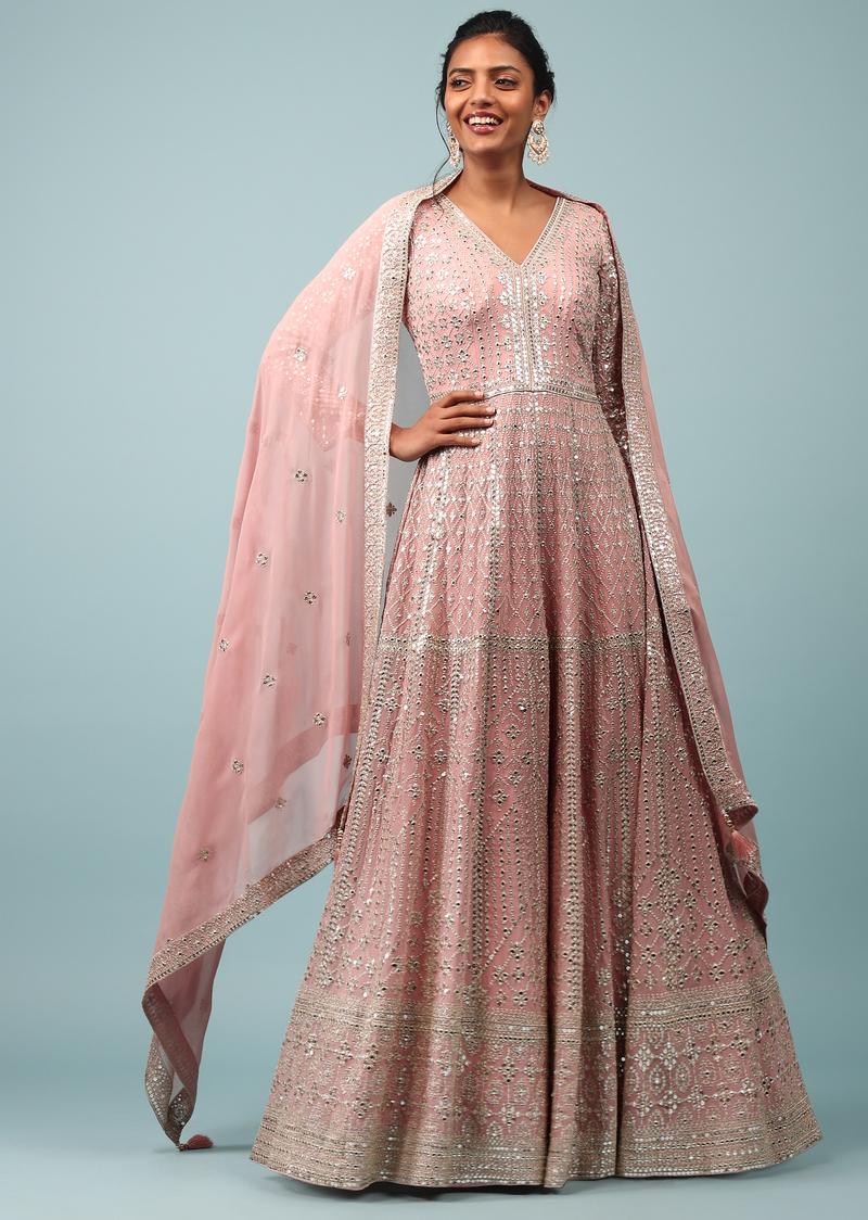 Chintz Embroidered Anarkali Suit In Sequins