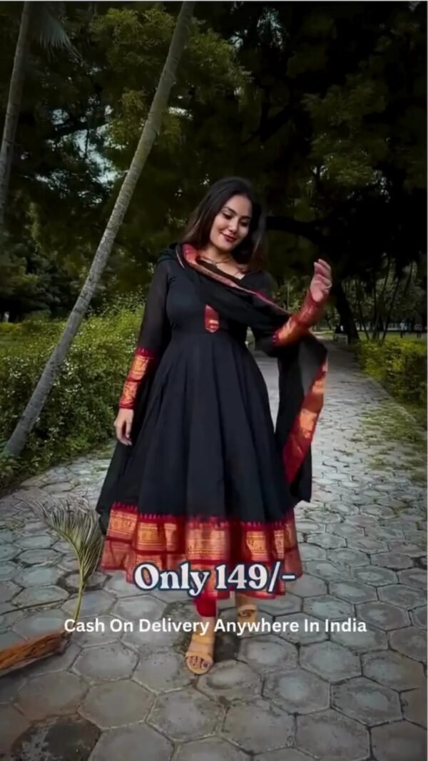 Pure Handloom Cotton Dress with Dupatta